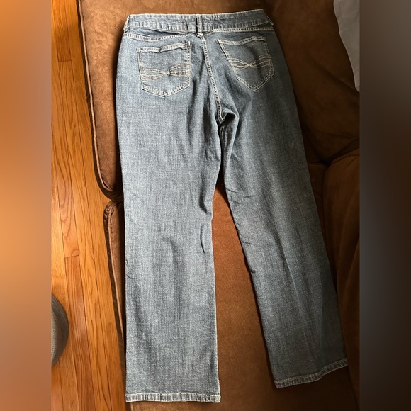 Blue Lee Rider Wide Leg Jeans Mid Rise Sz 16 P - Picture 2 of 12